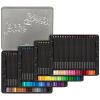 Creioane colorate 100 buc/set FABER-CASTELL Black Edition, FC116490, cutie metal